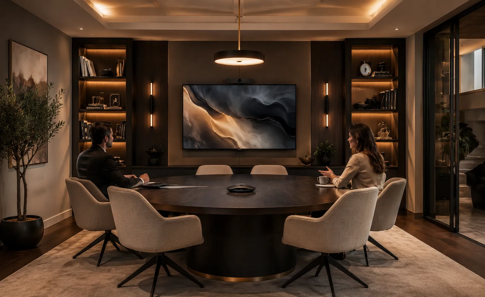 Sala de juntas residencial con videoconferencia premium DG Audiosound
